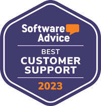 Software Advice Auszeichnung für Best Customer Support